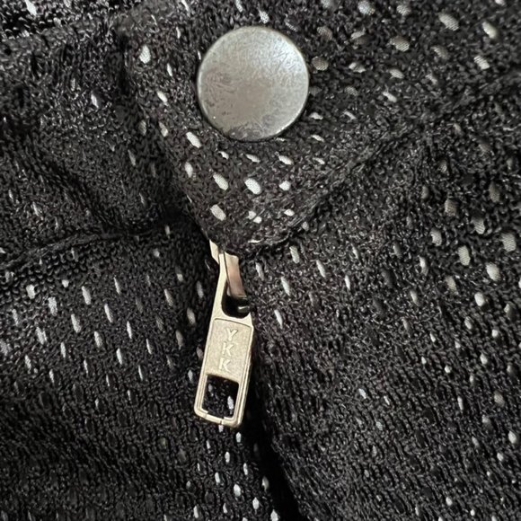 ADA + NIK Mesh Perforated Silver Lining Lambskin Trim and Pockets Jogger Pants - Picture 4 of 7